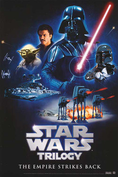 STAR WARS TRILOGY (The Empire Strikes Back Video) (1980) ORIGINAL CINEMA POSTER STAR WARS TRILOGY (The Empire Strikes Back Video) (1980) ORIGINAL CINEMA POSTER