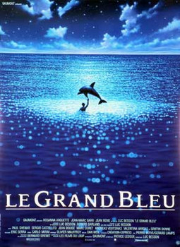 THE BIG BLUE (Single Sided French Reprint) (1988) REPRINT CINEMA POSTER THE BIG BLUE (Single Sided French Reprint) (1988) REPRINT CINEMA POSTER