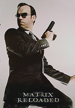 THE MATRIX RELOADED (Single Sided Reprint Agent Smith Full Body) REPRINT POSTER THE MATRIX RELOADED (Single Sided Reprint Agent Smith Full Body) REPRINT POSTER