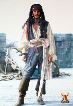 PIRATES OF THE CARRIBEAN: DEAD MAN'S CHEST (Full Body Shot Reprint) REPRINT POSTER PIRATES OF THE CARRIBEAN: DEAD MAN'S CHEST (Full Body Shot Reprint) REPRINT POSTER