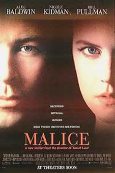 MALICE ORIGINAL CINEMA POSTER MALICE ORIGINAL CINEMA POSTER