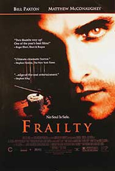 FRAILTY (Single Sided Video) ORIGINAL VIDEO/DVD AD POSTER FRAILTY (Single Sided Video) ORIGINAL VIDEO/DVD AD POSTER