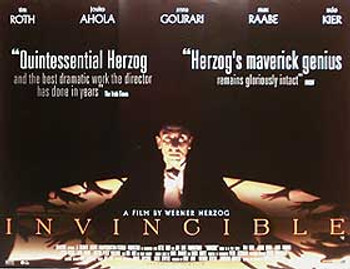 INVINCIBLE (Double Sided) ORIGINAL CINEMA POSTER INVINCIBLE (Double Sided) ORIGINAL CINEMA POSTER