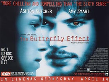 THE BUTTERFLY EFFECT (DOUBLE SIDED) ORIGINAL CINEMA POSTER THE BUTTERFLY EFFECT (DOUBLE SIDED) ORIGINAL CINEMA POSTER