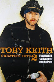 TOBY KEITH (Greatest Hits 2) ORIGINAL CINEMA POSTER TOBY KEITH (Greatest Hits 2) ORIGINAL CINEMA POSTER
