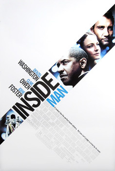 INSIDE MAN (Double Sided Regular) ORIGINAL CINEMA POSTER INSIDE MAN (Double Sided Regular) ORIGINAL CINEMA POSTER