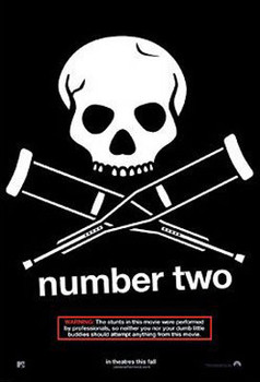 JACKASS: NUMBER TWO (Double Sided Advance) ORIGINAL CINEMA POSTER JACKASS: NUMBER TWO (Double Sided Advance) ORIGINAL CINEMA POSTER