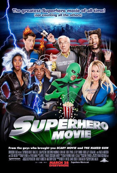SUPERHERO MOVIE (Double Sided Regular) ORIGINAL CINEMA POSTER SUPERHERO MOVIE (Double Sided Regular) ORIGINAL CINEMA POSTER