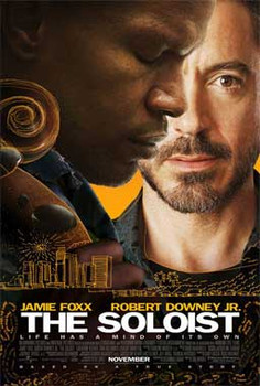 THE SOLOIST (DOUBLE SIDED) ORIGINAL CINEMA POSTER THE SOLOIST (DOUBLE SIDED) ORIGINAL CINEMA POSTER
