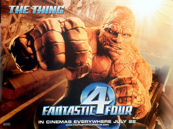 FANTASTIC FOUR (The Thing) (DOUBLE SIDED) ORIGINAL CINEMA POSTER FANTASTIC FOUR (The Thing) (DOUBLE SIDED) ORIGINAL CINEMA POSTER