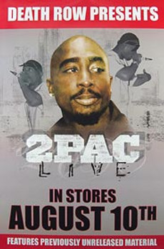 TUPAC LIVE ORIGINAL MUSIC POSTER TUPAC LIVE ORIGINAL MUSIC POSTER