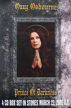 OZZY OSBOURNE (4CD Box Set Release Poster) ORIGINAL MUSIC POSTER OZZY OSBOURNE (4CD Box Set Release Poster) ORIGINAL MUSIC POSTER