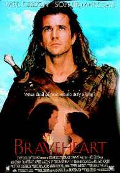 BRAVEHEART (Single Sided Reprint) (MEL GIBSON & SOPHIE MARCEAU) REPRINT POSTER BRAVEHEART (Single Sided Reprint) (MEL GIBSON & SOPHIE MARCEAU) REPRINT POSTER