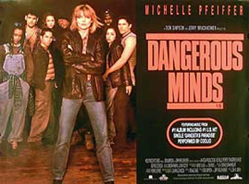 DANGEROUS MINDS ORIGINAL CINEMA POSTER DANGEROUS MINDS ORIGINAL CINEMA POSTER