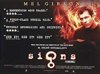 SIGNS (DOUBLE SIDED) ORIGINAL CINEMA POSTER SIGNS (DOUBLE SIDED) ORIGINAL CINEMA POSTER
