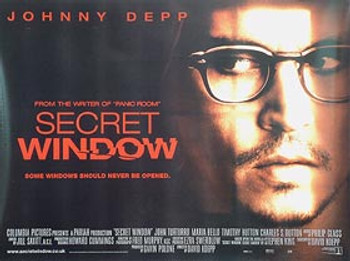 SECRET WINDOW ORIGINAL CINEMA POSTER SECRET WINDOW ORIGINAL CINEMA POSTER