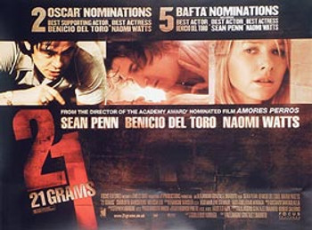 21 GRAMS ORIGINAL CINEMA POSTER 21 GRAMS ORIGINAL CINEMA POSTER