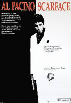 SCARFACE (Reprint) REPRINT POSTER SCARFACE (Reprint) REPRINT POSTER