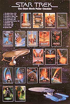 STAR TREK (Single Sided Checklist) ORIGINAL CINEMA POSTER STAR TREK (Single Sided Checklist) ORIGINAL CINEMA POSTER