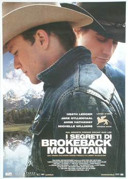 BROKEBACK MOUNTAIN (Italian Reprint) REPRINT POSTER BROKEBACK MOUNTAIN (Italian Reprint) REPRINT POSTER