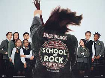 SCHOOL OF ROCK (DOUBLE SIDED) ORIGINAL CINEMA POSTER SCHOOL OF ROCK (DOUBLE SIDED) ORIGINAL CINEMA POSTER