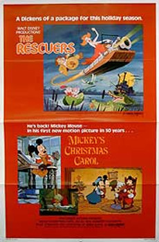 THE RESCUERS - MICKEY'S CHRISTMAS CAROL (Single Sided) ORIGINAL CINEMA POSTER THE RESCUERS - MICKEY'S CHRISTMAS CAROL (Single Sided) ORIGINAL CINEMA POSTER