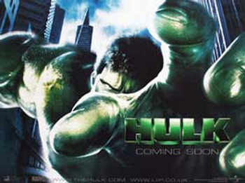 THE HULK (Double Sided Advance) ORIGINAL CINEMA POSTER THE HULK (Double Sided Advance) ORIGINAL CINEMA POSTER