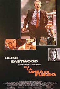 IN THE LINE OF FIRE (Single Sided International Spanish) ORIGINAL CINEMA POSTER IN THE LINE OF FIRE (Single Sided International Spanish) ORIGINAL CINEMA POSTER