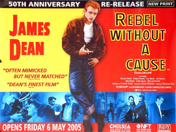REBEL WITHOUT A CAUSE (Re-release) ORIGINAL CINEMA POSTER REBEL WITHOUT A CAUSE (Re-release) ORIGINAL CINEMA POSTER
