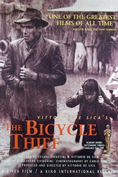 THE BICYCLE THIEF (Single Sided 50th Anniversary) ORIGINAL CINEMA POSTER THE BICYCLE THIEF (Single Sided 50th Anniversary) ORIGINAL CINEMA POSTER