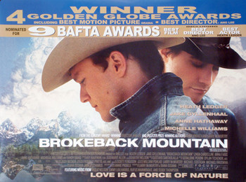 BROKEBACK MOUNTAIN ORIGINAL CINEMA POSTER BROKEBACK MOUNTAIN ORIGINAL CINEMA POSTER
