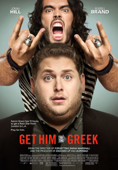 GET HIM TO THE GREEK Poster - (Russell Brand, Jonah Hill) double sided ADVANCE US ONE SHEET (2010) ORIGINAL CINEMA POSTER GET HIM TO THE GREEK Poster - (Russell Brand, Jonah Hill) double sided ADVANCE US ONE SHEET (2010) ORIGINAL CINEMA POSTER