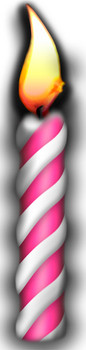Birthday Candle (Single) - Lifesize Cardboard Cutout / Standee Birthday Candle (Single) - Lifesize Cardboard Cutout / Standee