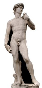 Michelangelo's David Statue - Lifesize Cardboard Cutout / Standee Michelangelo's David Statue - Lifesize Cardboard Cutout / Standee