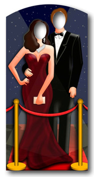 Red-Carpet/ Hollywood Couple Stand In - Lifesize Cardboard Cutout / Standee Red-Carpet/ Hollywood Couple Stand In - Lifesize Cardboard Cutout / Standee
