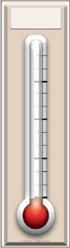 Fundraising Thermometer - Lifesize Cardboard Cutout / Standee Fundraising Thermometer - Lifesize Cardboard Cutout / Standee