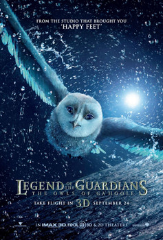 LEGEND OF THE GUARDIANS: THE OWLS OF GA'HOOLE Poster - (Hugo Weaving, Helen Mirren) double sided ADVANCE US ONE SHEET (2010) ORIGINAL CINEMA POSTER LEGEND OF THE GUARDIANS: THE OWLS OF GA'HOOLE Poster - (Hugo Weaving, Helen Mirren) double sided ADVANCE US ONE SHEET (2010) ORIGINAL CINEMA POSTER