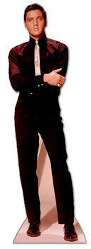 Elvis in Black Suit and White Tie cardboard cutout Elvis in Black Suit and White Tie cardboard cutout