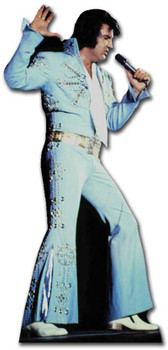 Elvis Singing Wearing Blue Jump Suit cardboard cutout Elvis Singing Wearing Blue Jump Suit cardboard cutout
