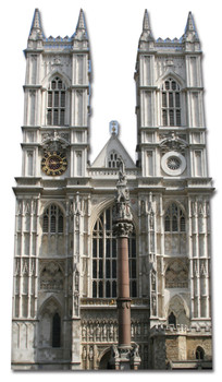 Westminster Abbey (Royal Wedding 2011) cardboard cutout Westminster Abbey (Royal Wedding 2011) cardboard cutout