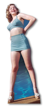 Marilyn Monroe Blue Bikini cardboard cutout Marilyn Monroe Blue Bikini cardboard cutout