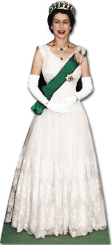 Queen Elizabeth II (Coronation Era) - Cardboard Cutout Queen Elizabeth II (Coronation Era) - Cardboard Cutout