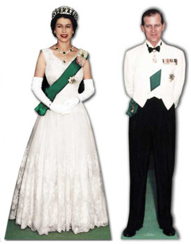 Queen Elizabeth II and Prince Philip - Cardboard Cutout Queen Elizabeth II and Prince Philip - Cardboard Cutout