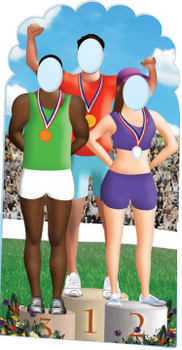 Olympics Podium Stand-in Cutout Olympics Podium Stand-in Cutout