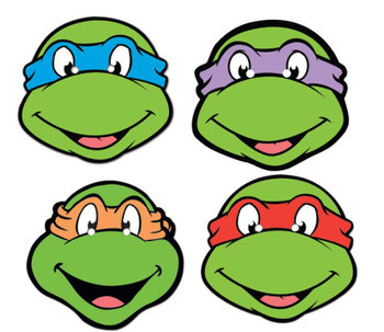 TMNT Face Mask Set of 4 TMNT Face Mask Set of 4