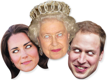 Diamond Jubilee Royal Family Face Mask Set Diamond Jubilee Royal Family Face Mask Set