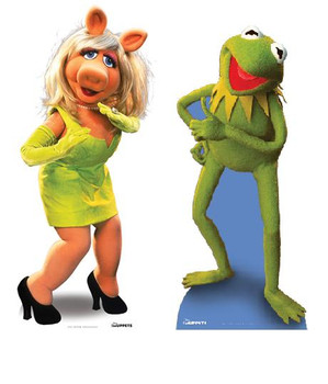 Kermit and Miss Piggy Cutout Set Kermit and Miss Piggy Cutout Set