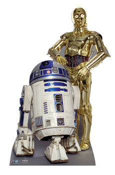 The Droids R2-D2 and C3PO Star Wars Cardboard Cutout The Droids R2-D2 and C3PO Star Wars Cardboard Cutout