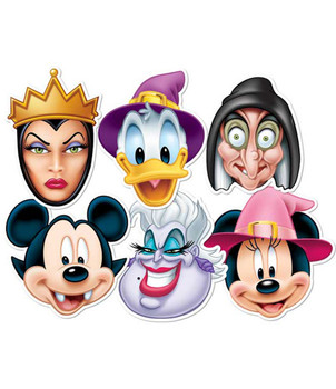 Disney character Halloween Party Face Masks (Set of 6) Disney character Halloween Party Face Masks (Set of 6)