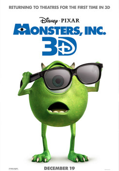 MONSTERS INC 3D Poster MONSTERS INC 3D Poster